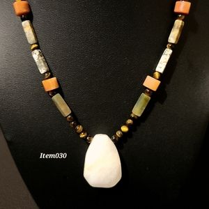 Mens Gemstone Necklace